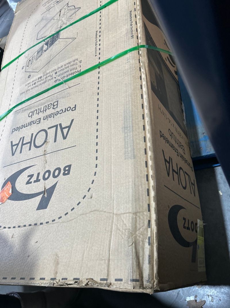 Bootz Aloha 60x30 Alcove Soaking Bathtub Right Drain White