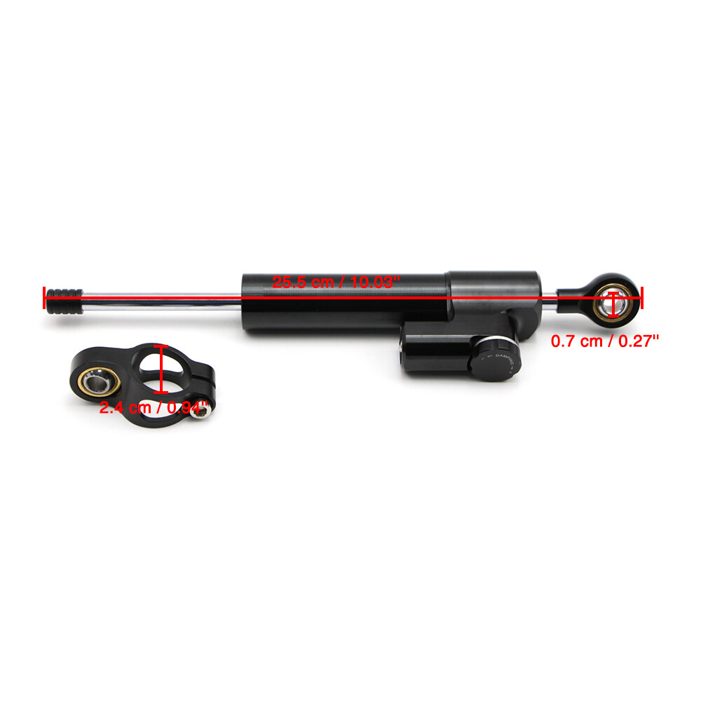 For Universal Motorcycle Adjustable Steering Damper Stabilizer Linear Control