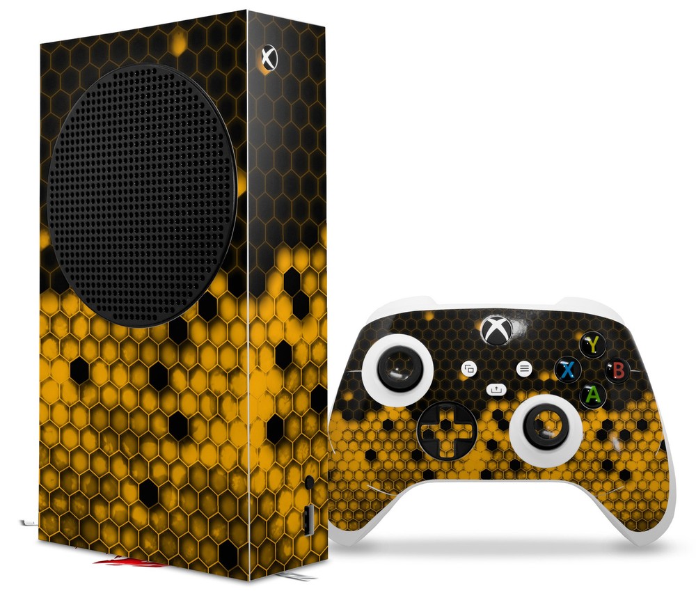Skin Wrap for XBOX Series S Console Controller HEX Yellow