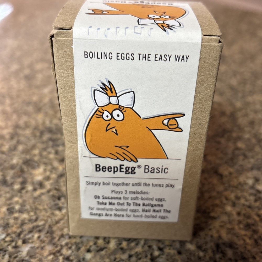 Brainstream BeepEgg Basic Singing and Floating Egg Timer Red Made In Germany