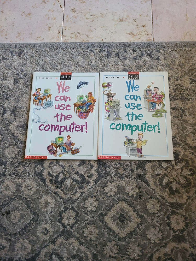 We Can Use The Computer! Book D and E. Great Condition