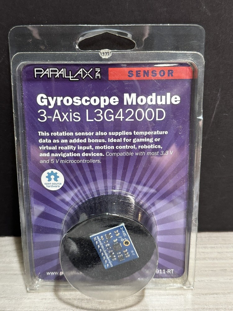 PARALLAX Sensor GYROSCOPE MODULE 3-AXIS L3G4200D also Supplies temperature Data