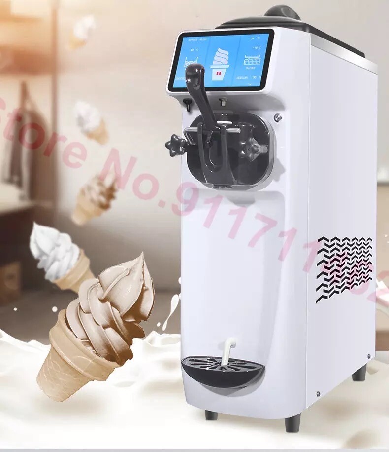 Soft Ice Cream Machine 22L/H Vertical Ice Cream Maker