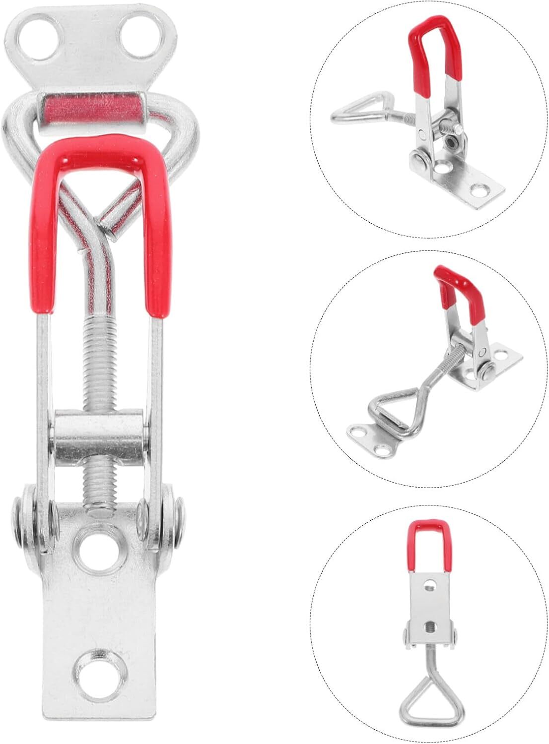 Heavy Duty Steel Toggle Latch Catches Adjustable Lock Clamp For Boxes Case New