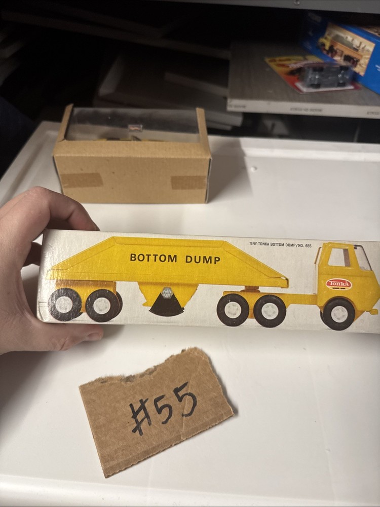 Tiny Tonka Bottom Dump Truck #655 With Box