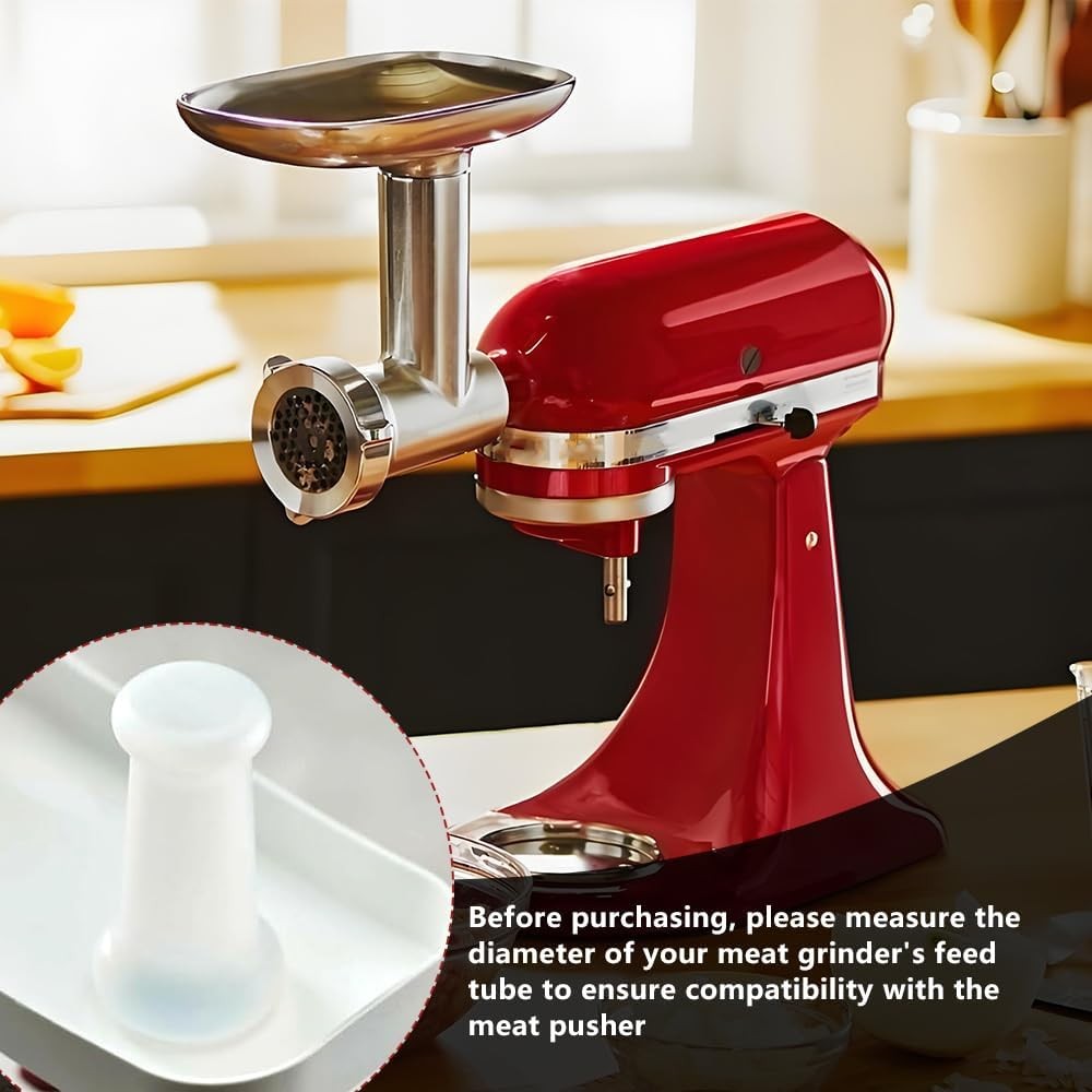 7.87 Inch Meat Grinder Plunger Compatible with Kitchenaid, 2 Pack Compatible