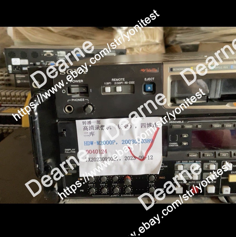 1pcs Sony hdw-m2000p multiformat hdcam recoder with digibeta,