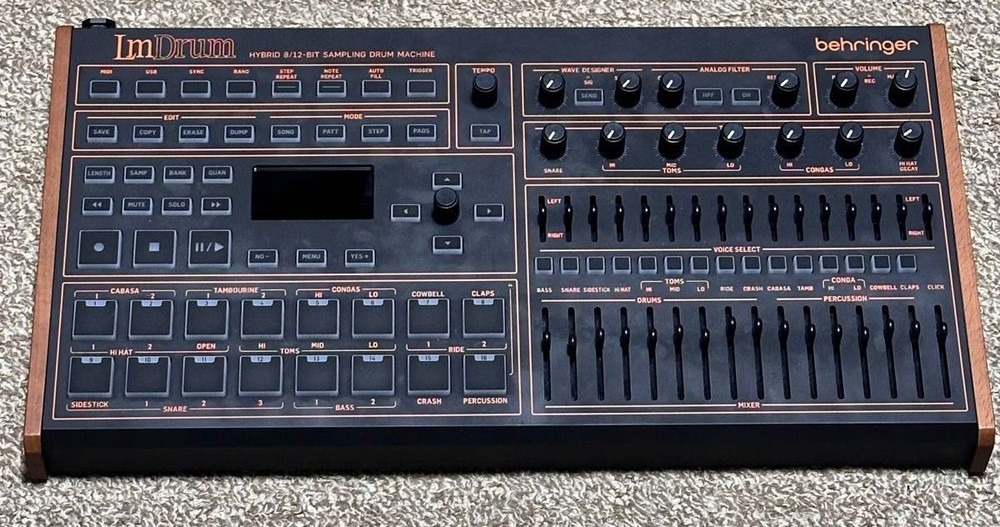 Behringer LM DRUM Classic Hybrid Sampling Drum Machine Confirmed Operation F/S