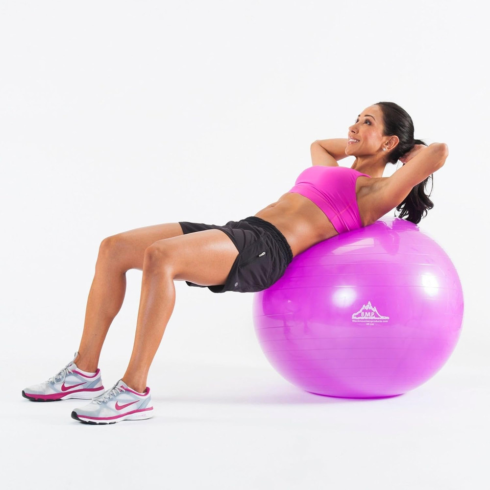 Exercise Stability Yoga Ball, Foot Pump, Ball Plug, Plug Puller, 2000 Lbs Static