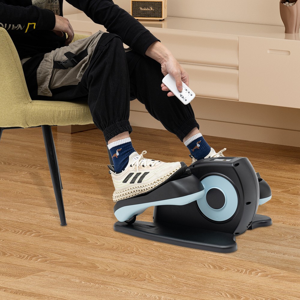 Under Desk Elliptical Trainer Machine Compact Elliptical Machine +Remote & LCD