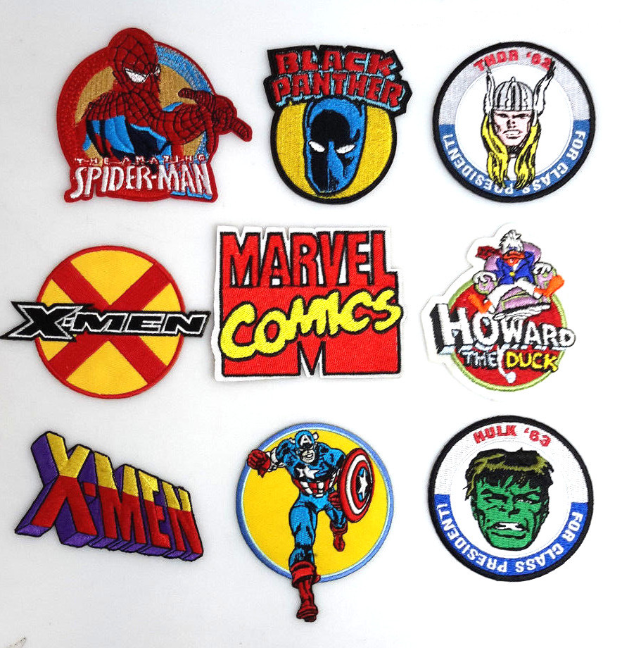 Comic Book Character 3"-4" Logo Patch Collection- Your Choice of 9 Diff
