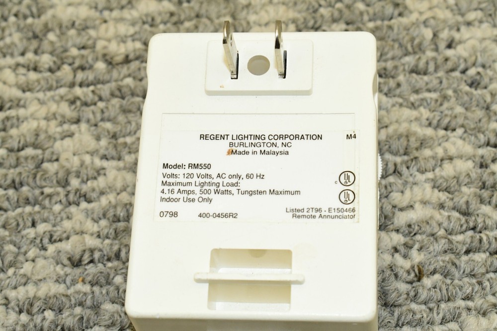 Regent Cooper Lighting Indoor Alarm/Lamp Control Module Model: RM550 - Working