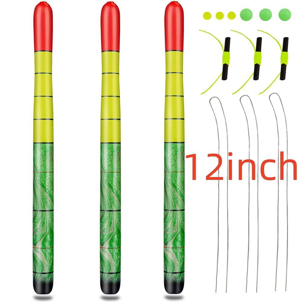 3pcs High Visibility Weighted Catfish Pole Floats Catfish Bobber Zing Float