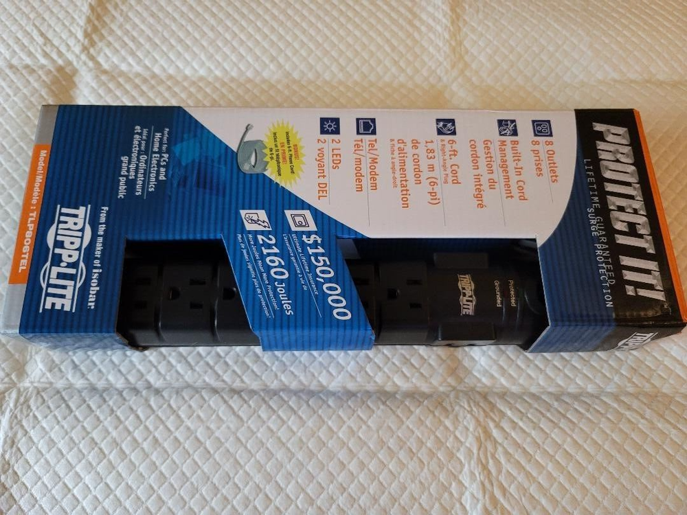 Tripp Lite Protect It! TLP806TEL 8 Outlets Surge Suppressor