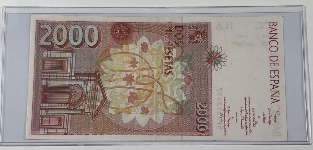 Spain 1992 2,000 Pesetas Nice Note (#157)
