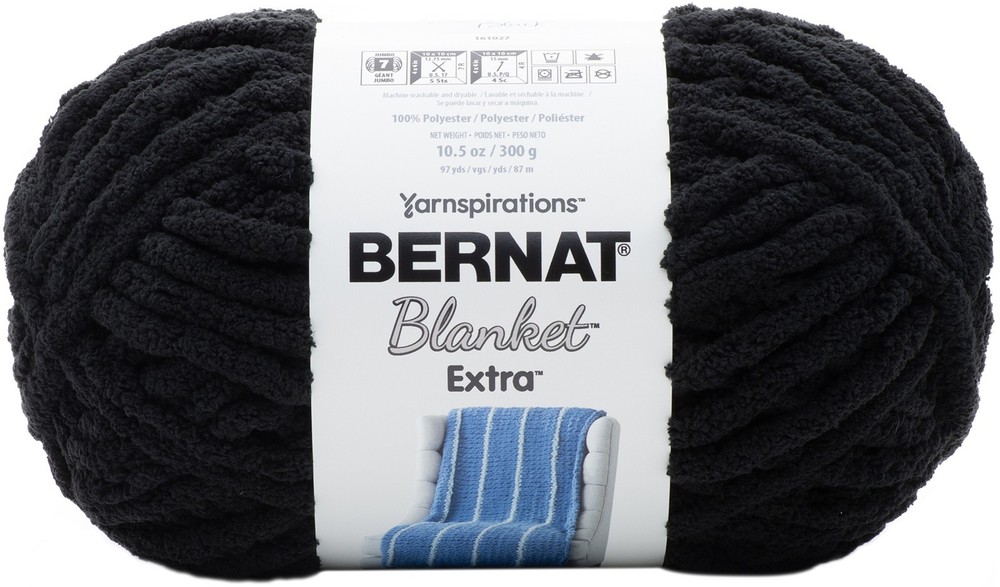 Bernat Blanket Extra Yarn-Black