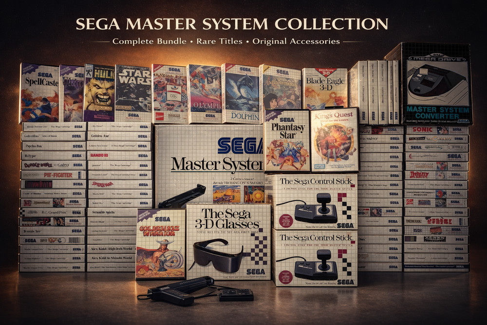 SEGA MASTER SYSTEM 💥RARE BUNDLE💥 Boxed Console & Games Accessories