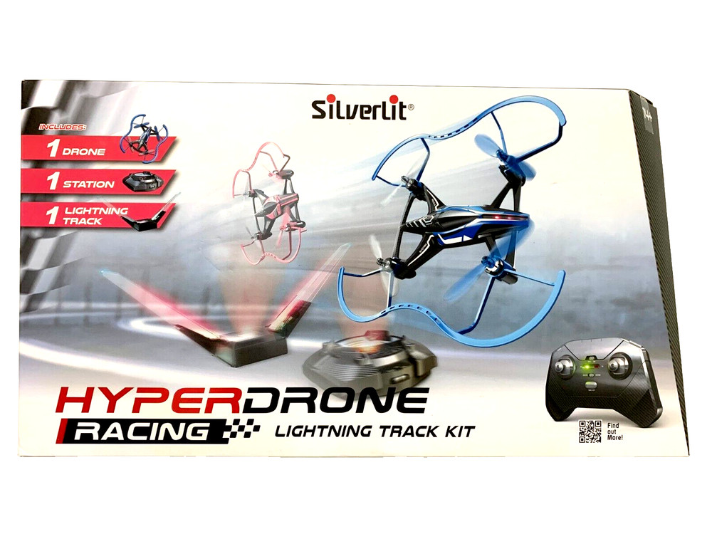 Silverlit Drone Kit Hyper Drone Racing Lightning Kit Remote Quadcopter LIKE NEW