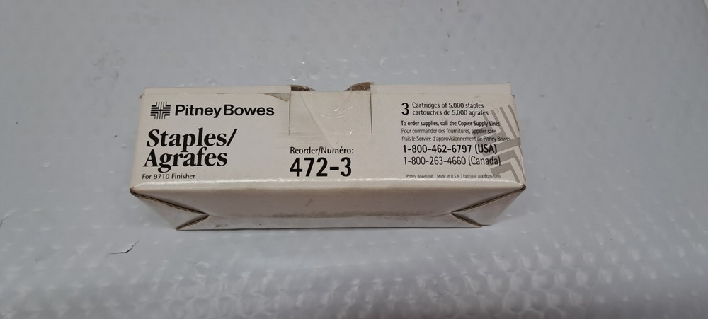 PITNEY BOWES 472-3 STAPLES 5000 COUNT