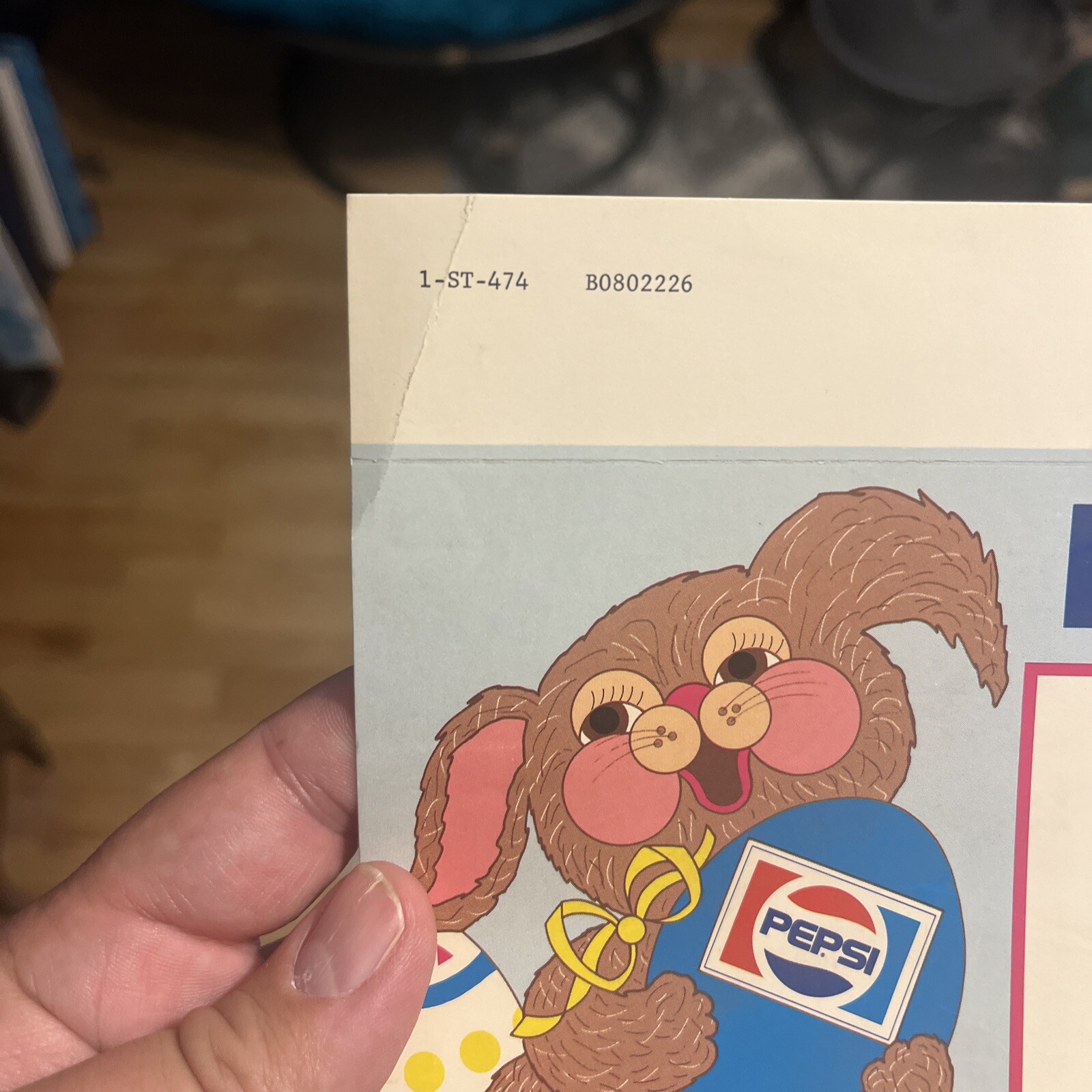 Vintage Pepsi Happy Easter Promotional Advertising Sign Easter Bunny With Eggs