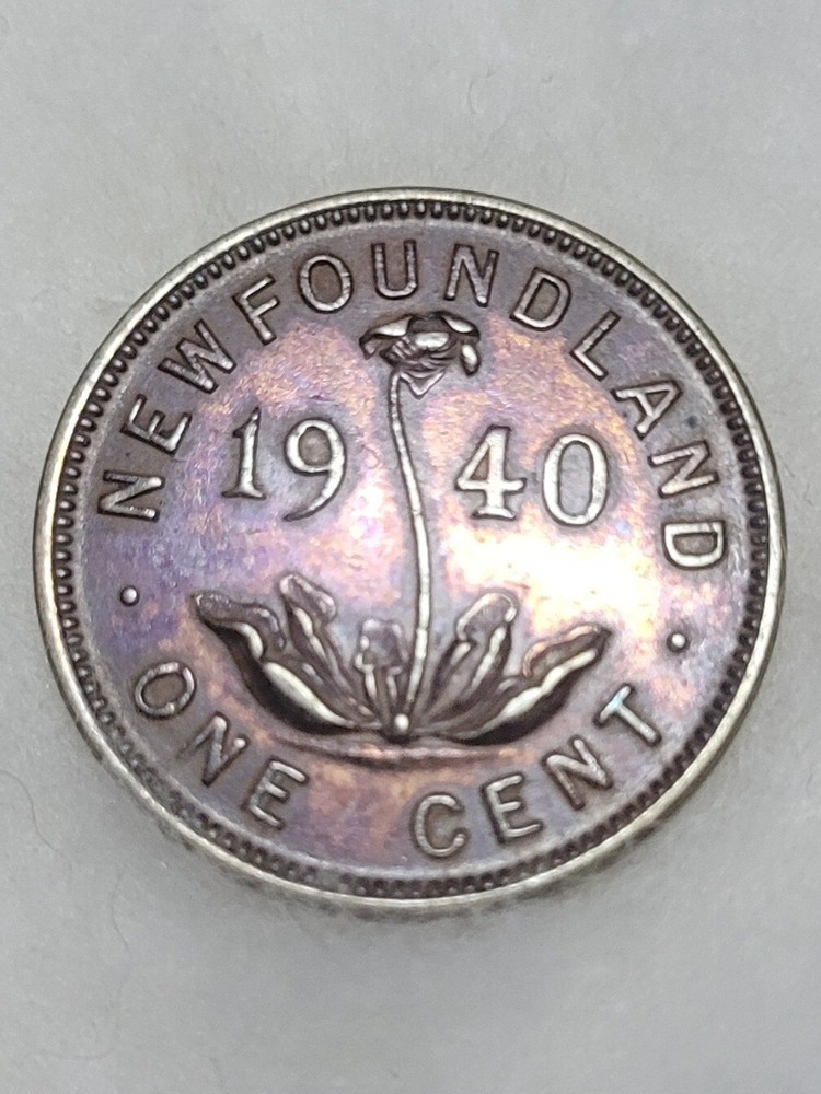 **1940**,Newfoundland, Small One Cent, **MS** UNC! **Beautiful Toning**