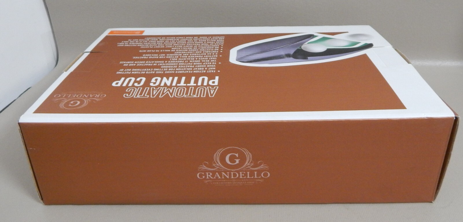 BERKSHIRE GRANDELLO Automatic Golf Putting Cup Auto Ball Return Battery Op NEW
