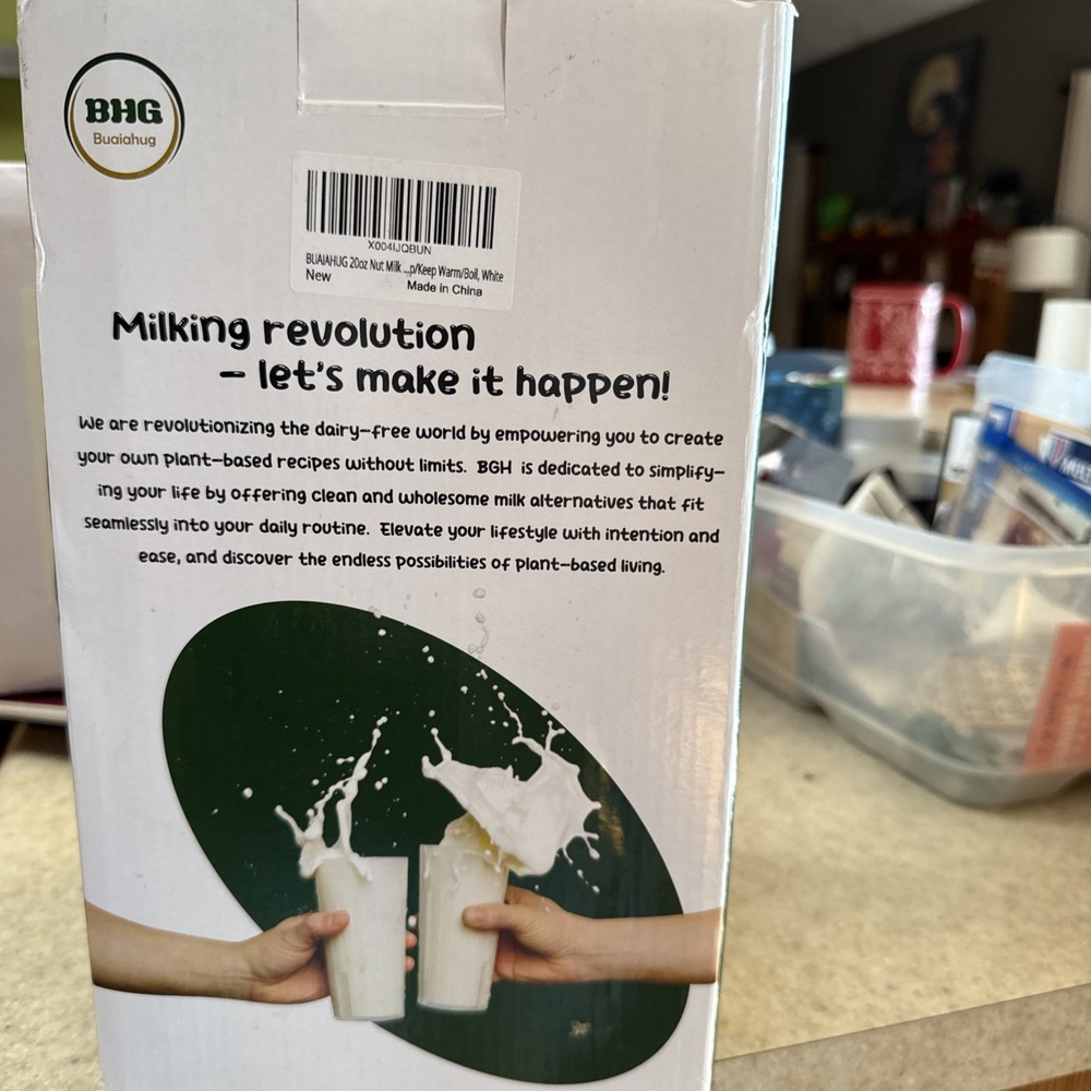 Nut Milk Maker Machine, 20 oz Nut Oat Soy Plant Based Auto-Clean Timer