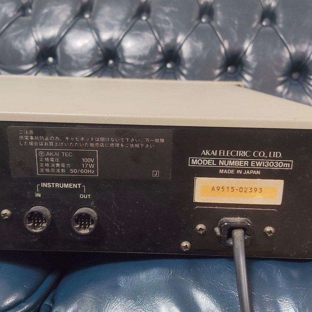 Akai EWI3020 Wind Synth Controller w/ EWI3030m Module Tested Working Japan