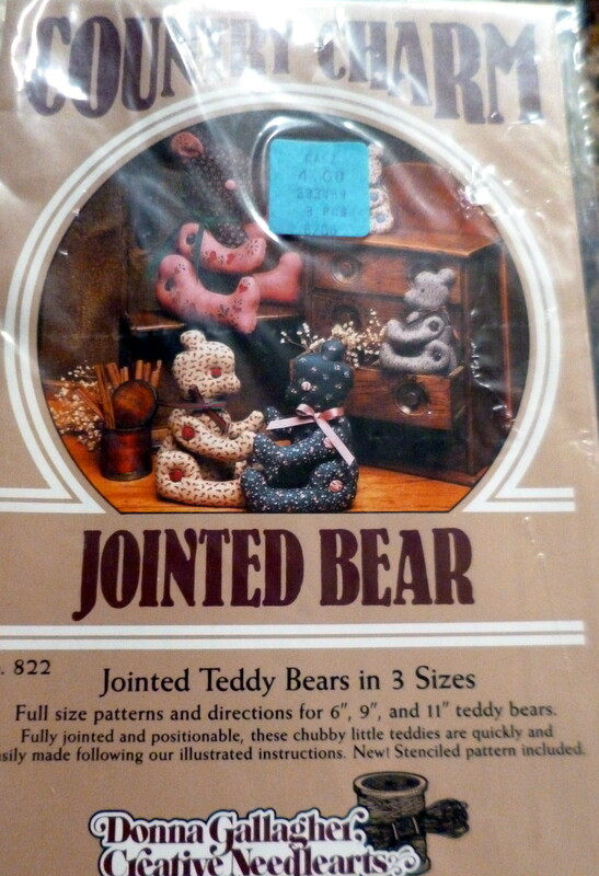*GREAT VTG BEARS SOFT DOLLS SEWING PATTERN UNCUT