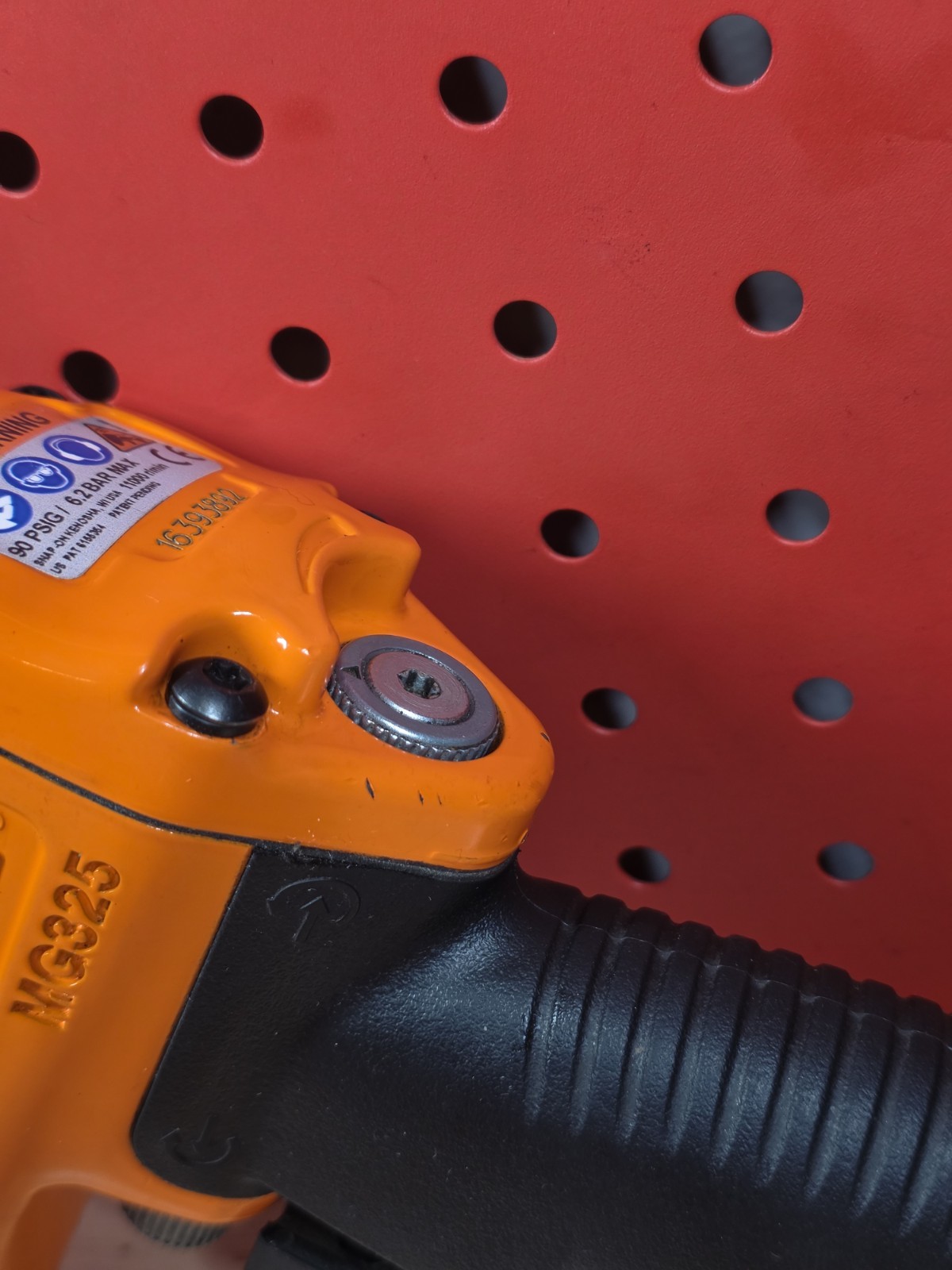 Snap-on Tools MG325 3/8" Drive Air Pneumatic Impact Wrench ORANGE With Boot Nice