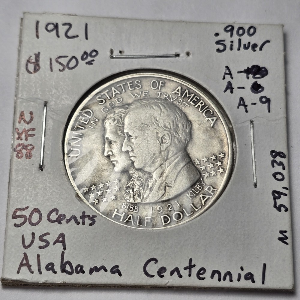 1921 alabama commemorative half dollar Silver