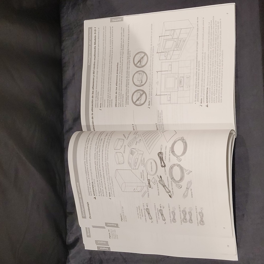 Bose 321 Owners Manual Instruction User Guide