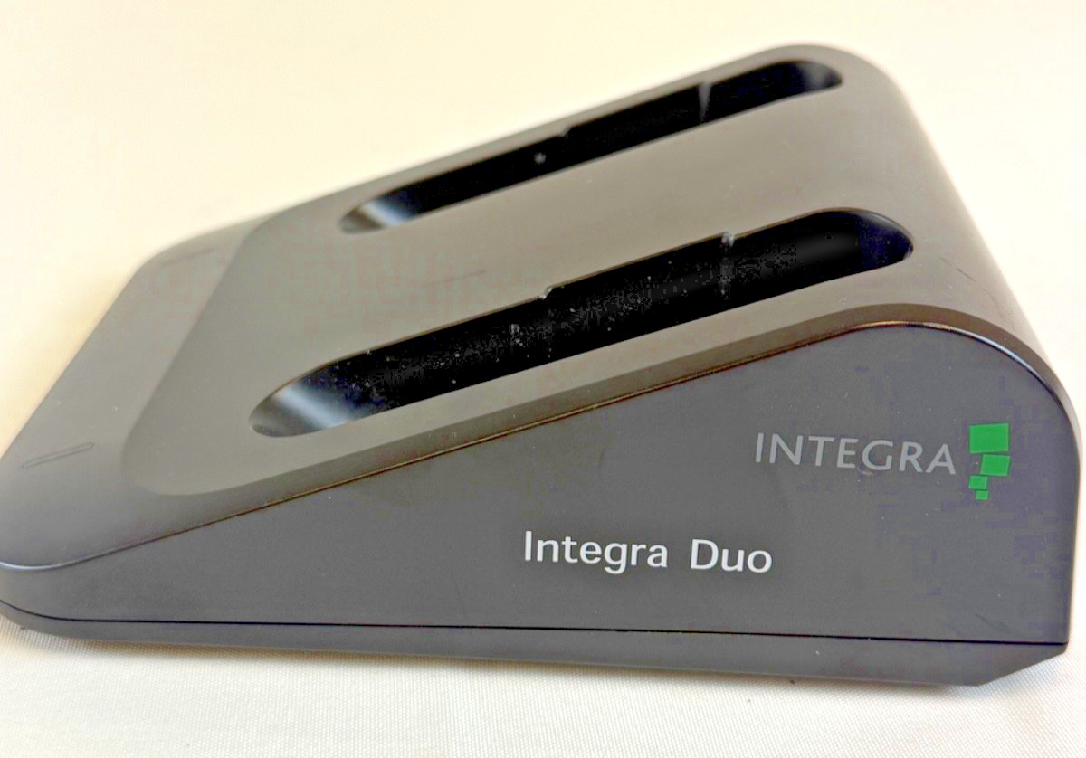 Integra 90624 DUO Dual Bay Battery Charger w/ Power Supply & Headlamp Cable