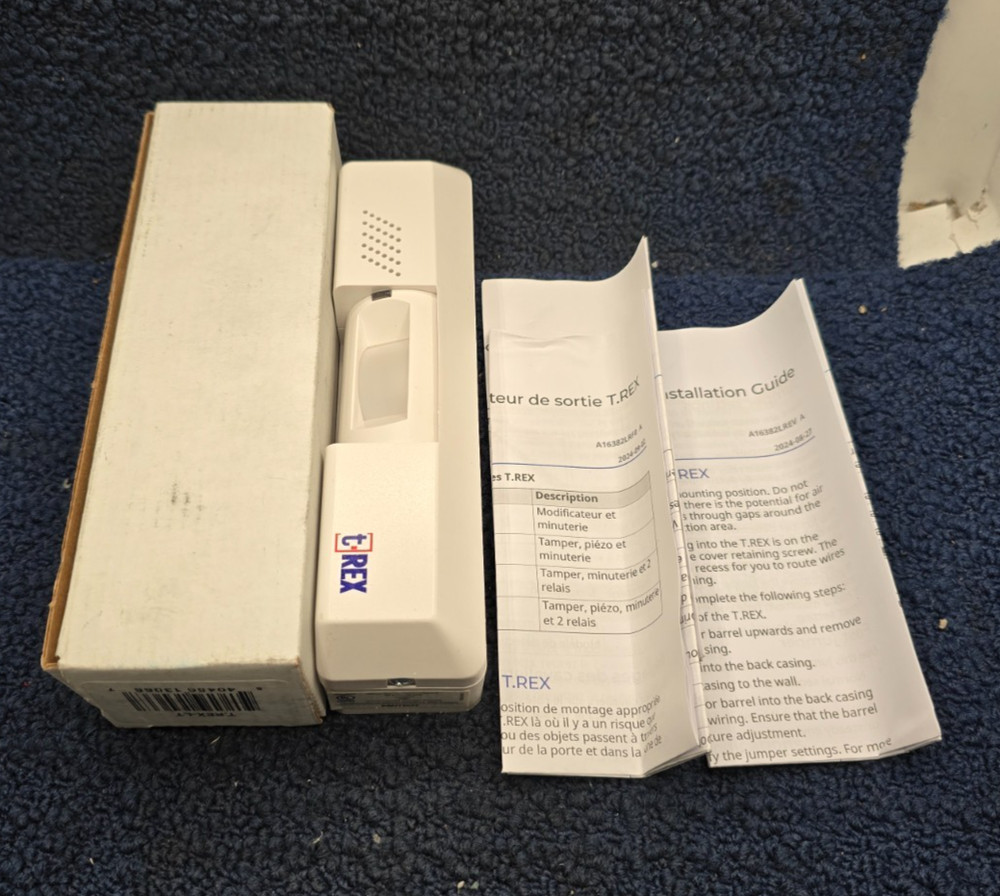 Kantech T-REX-LT Request to Exit Detector with Tamper and Timer White