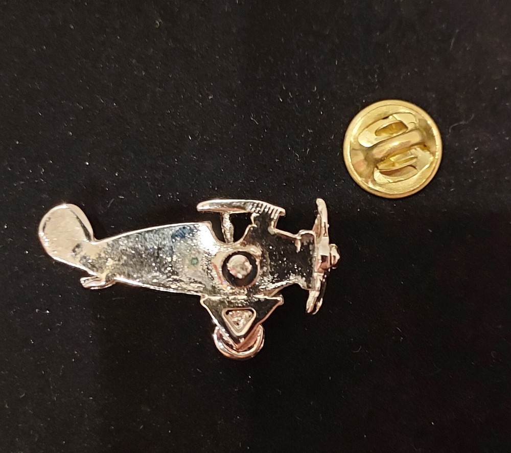 Biplane Pin-Silver