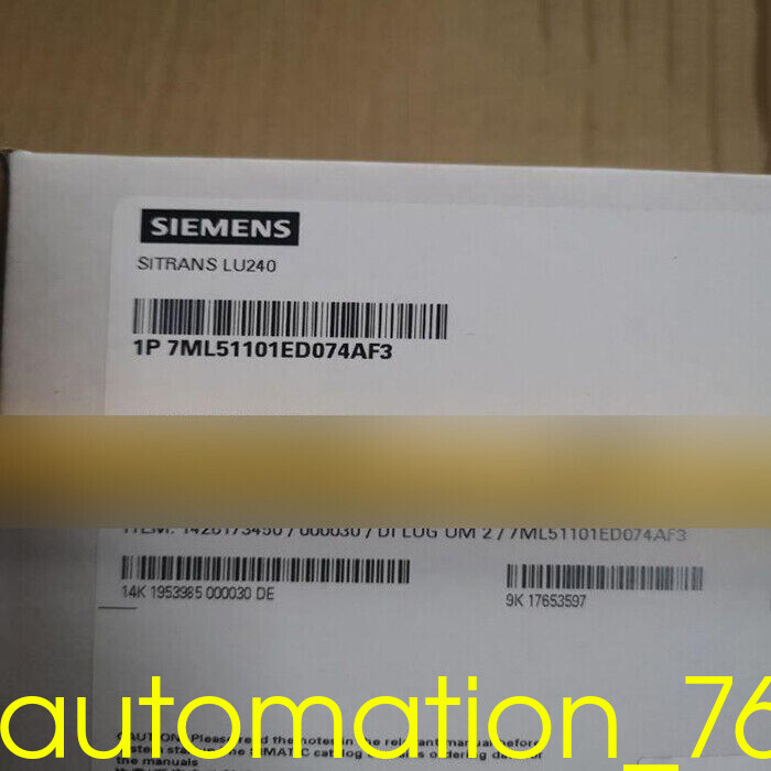 1 pcs New 1PC Siemens 7ML5110-1ED07-4AF3 Level Transmitter Via DHL or FedEx