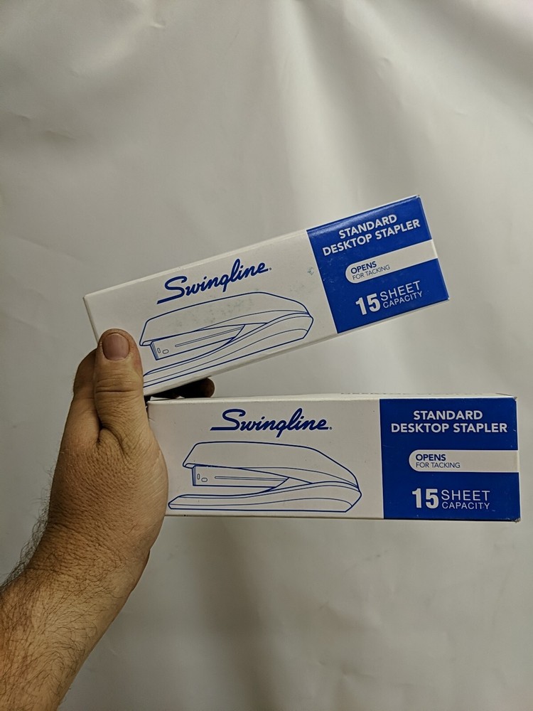 Black Swingline Stapler Desktop Stapler for 15 Sheets,   2 Pack,   54501