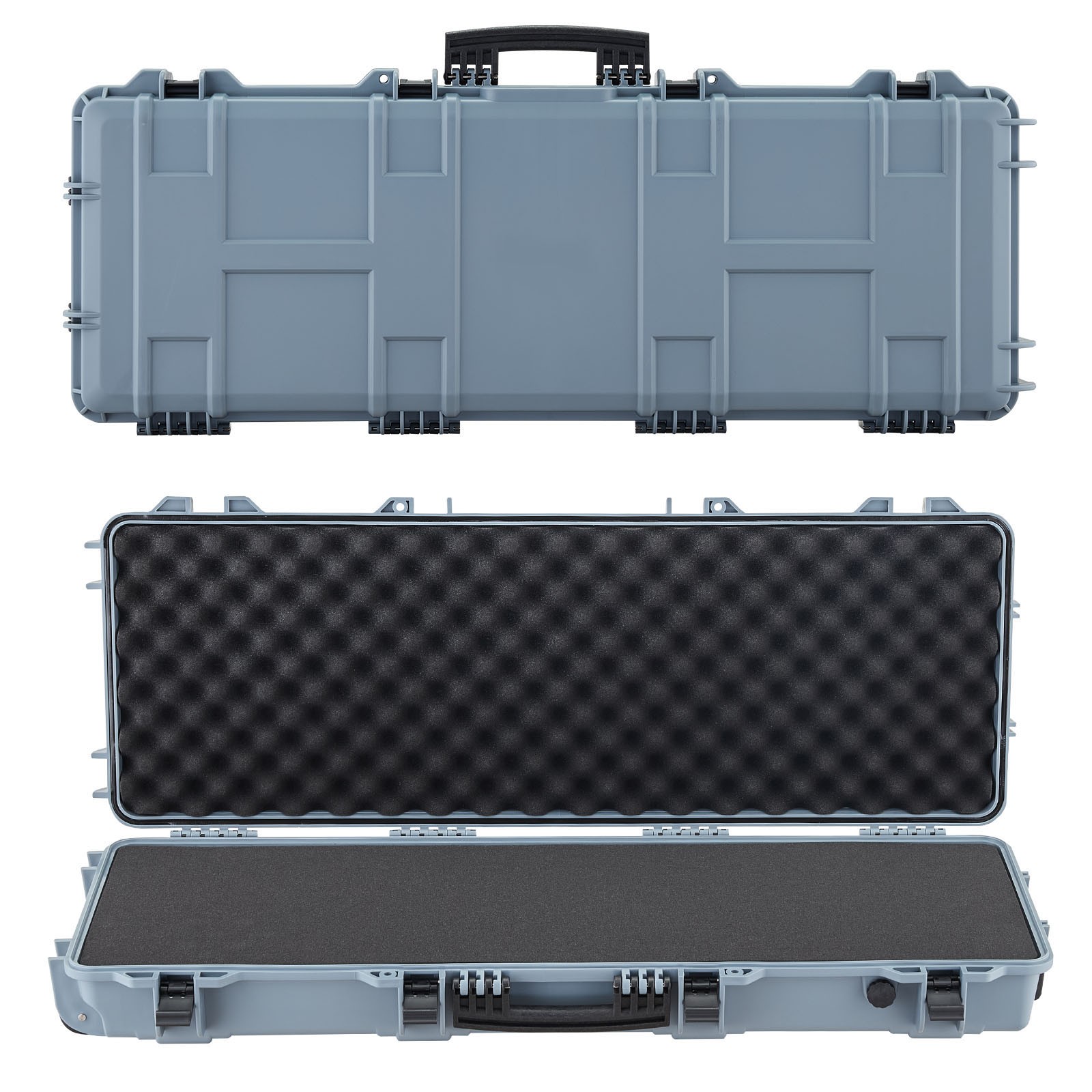 Uimoso 42-Inch Hard Rifle Case, Waterproof & Dustproof Gun Storage, Grey