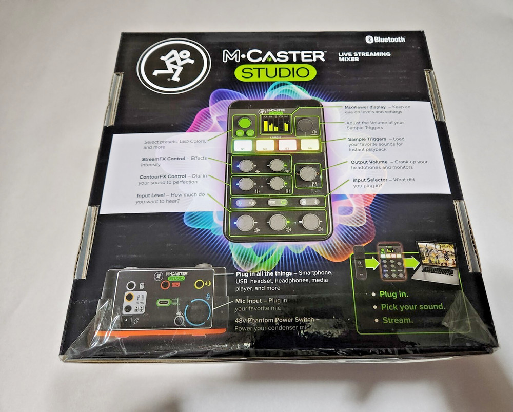 Mackie M-Caster Studio Live Streaming Mixer Bluetooth