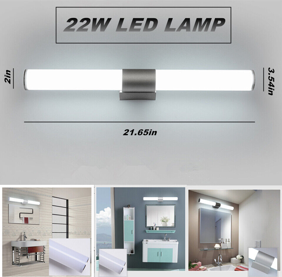 LED Bathroom Vanity Wall Light Modern Bath Light Bar Mirror Front Lamp US