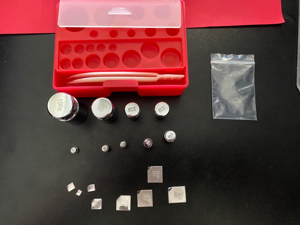 TPFM Calibration Weight Set 10mg - 100g solid steel