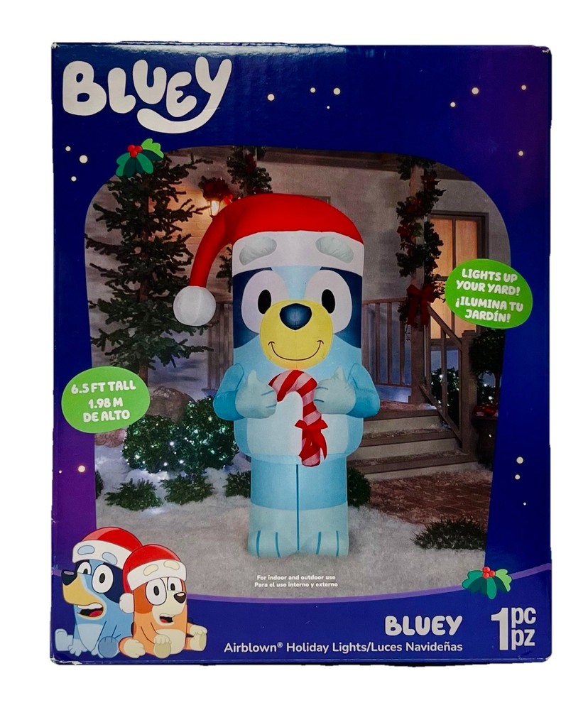 6.5' Bluey Christmas Inflatable