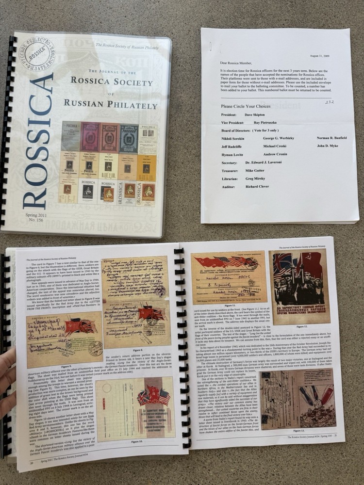 Rossica Society Journal Lot 5 Issues 2009 2012 Russian Philately + Ephemera