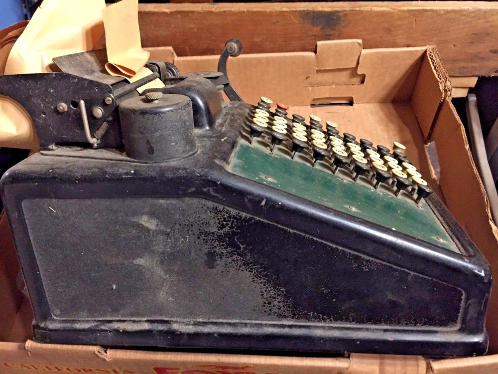 Cordless Burroughs 6 Column Adding Machine