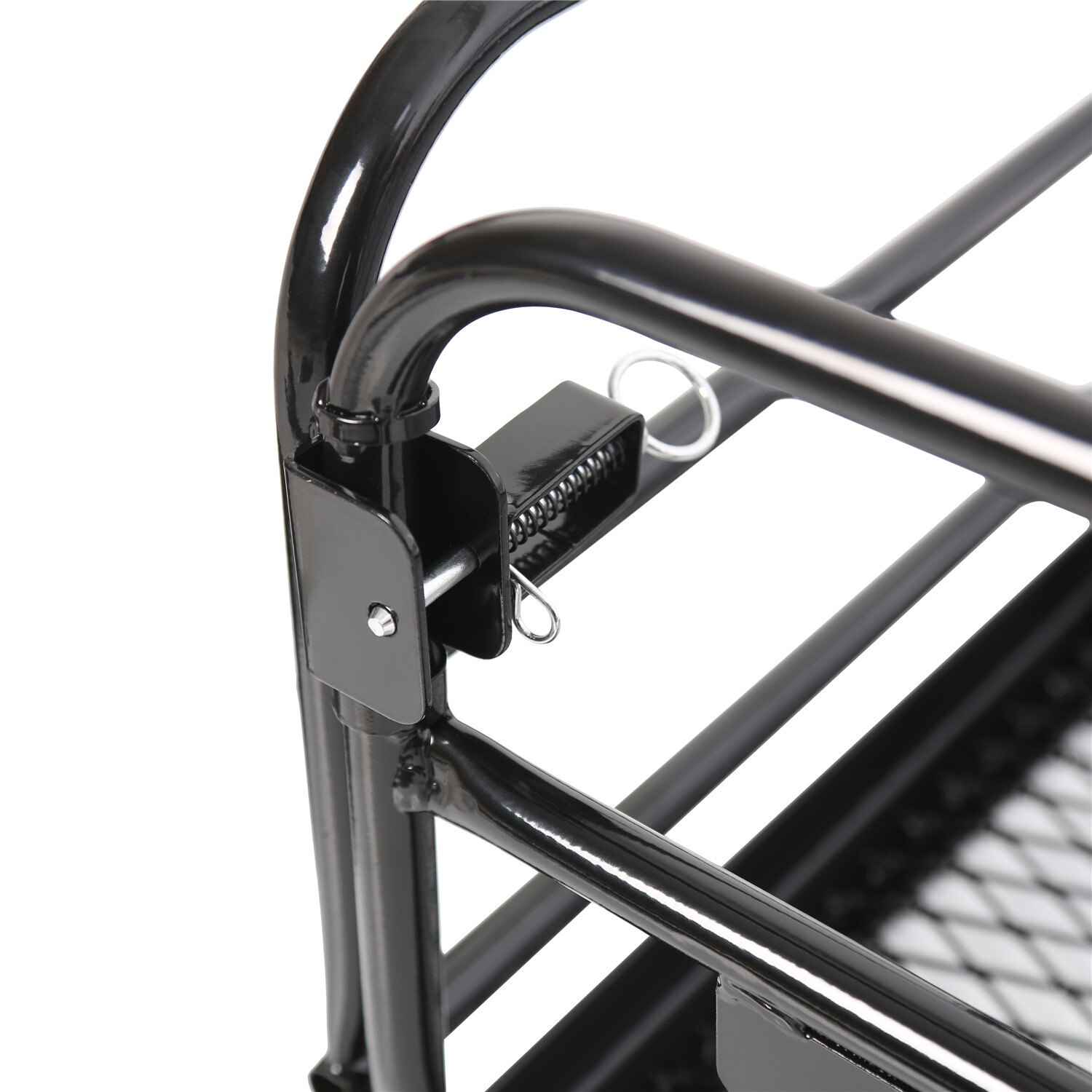 500LBS Folding Trailer Hitch Mount Cargo Basket Luggage Rack Carrier For SUV Car