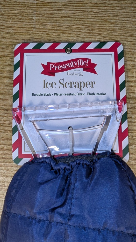 Wembly Presentville Ice Scraper Mitten, Navy Blue