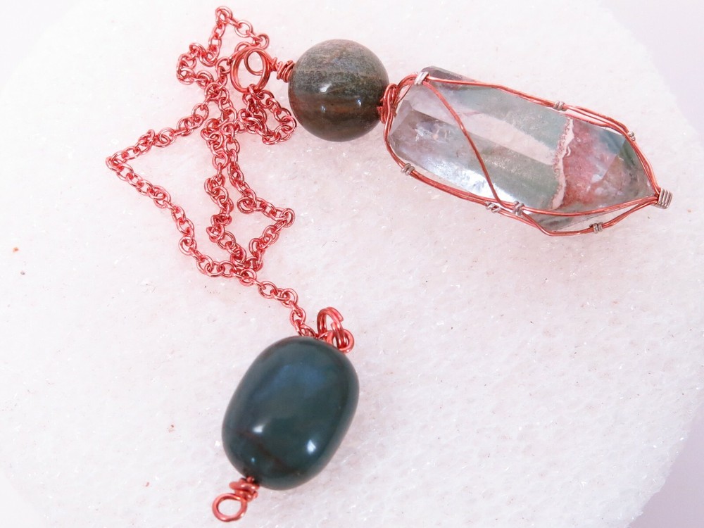 Natural, Brasilian Dendrite Quartz Point Custom Pendulum