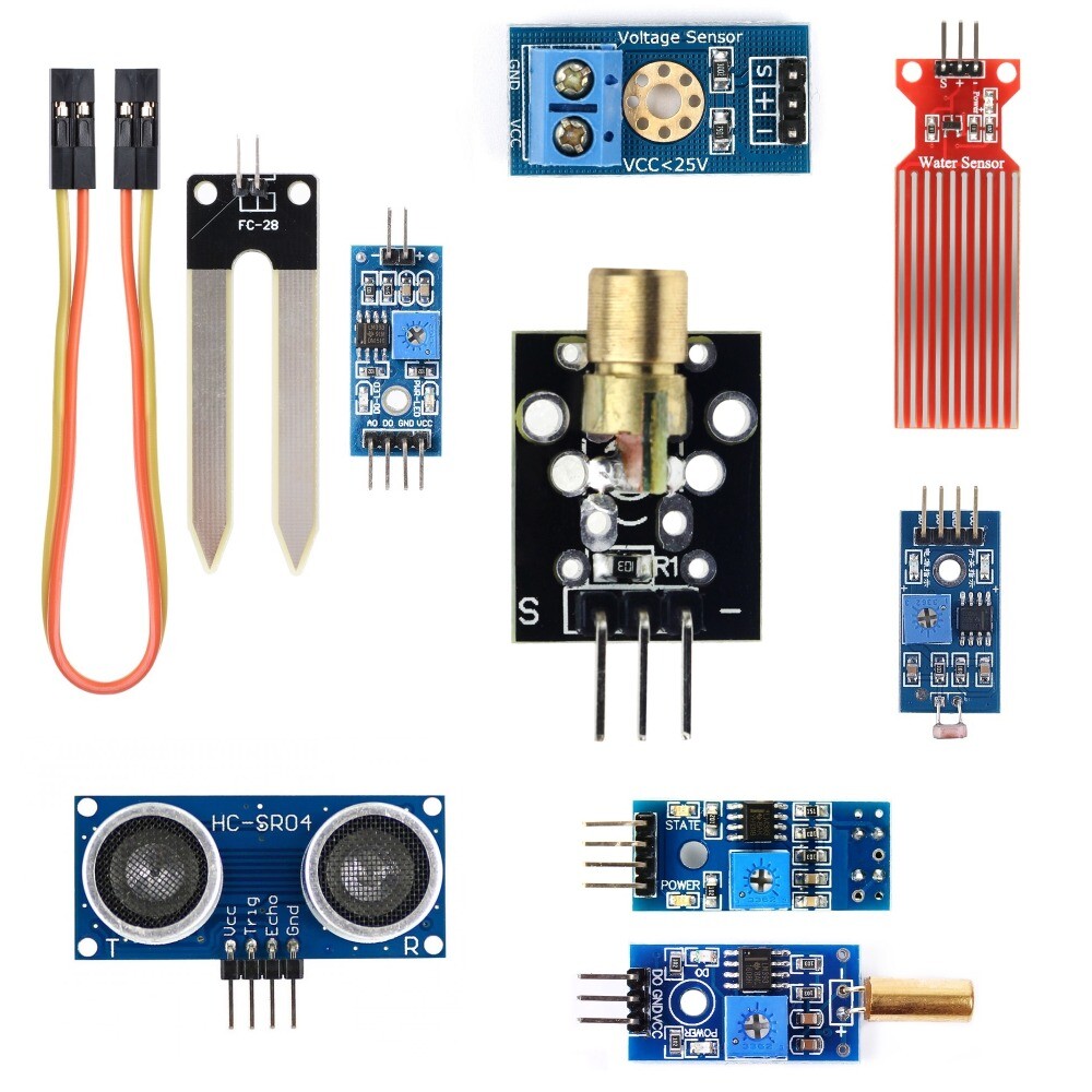 22-in-1 Sensor Module Kit for Arduino Raspberry Pi Beginner Learning Starter Set