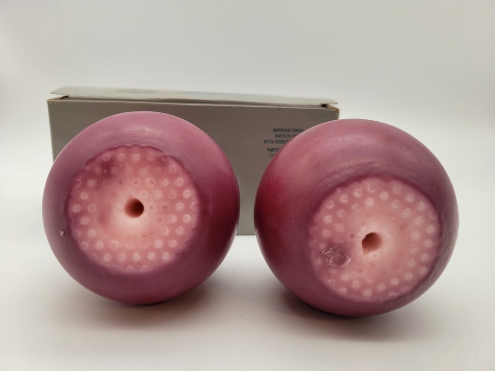 Partylite Raspberry Two Ball Candles 3"