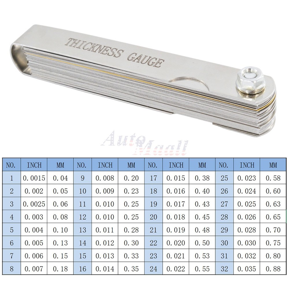 Universal Engine Spark Plug Gap Tool Gapper Feeler Gauge For All 14mm Spark Plug